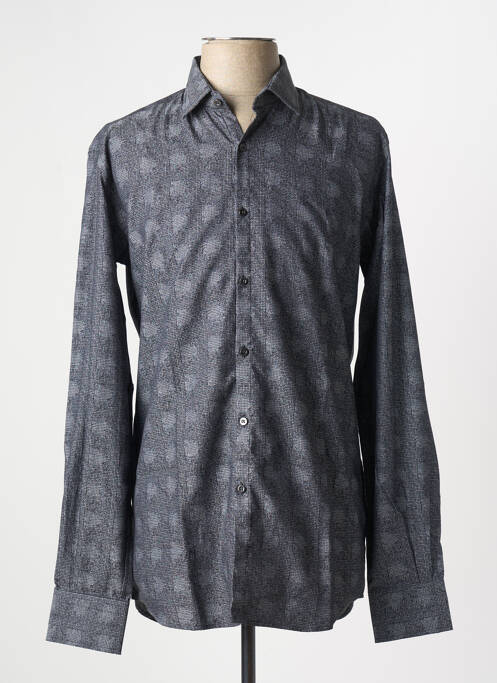 Chemise manches longues gris KARL LAGERFELD pour homme