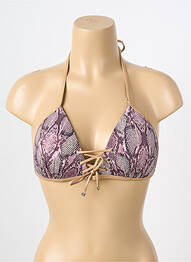 Haut de maillot de bain haut triangles haut triangles rose LPB femme