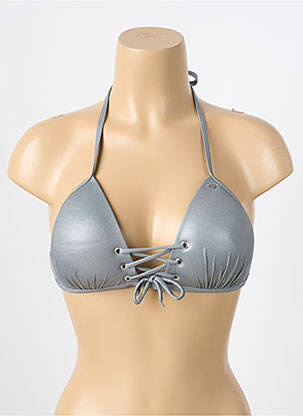 Haut de maillot de bain haut triangles haut triangles argent LPB femme