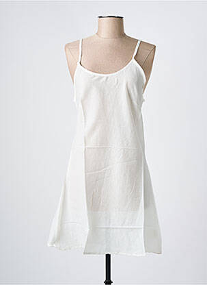 Jupon /fond de robe coupe cintrée blanc BAGATELLE FRANCE femme