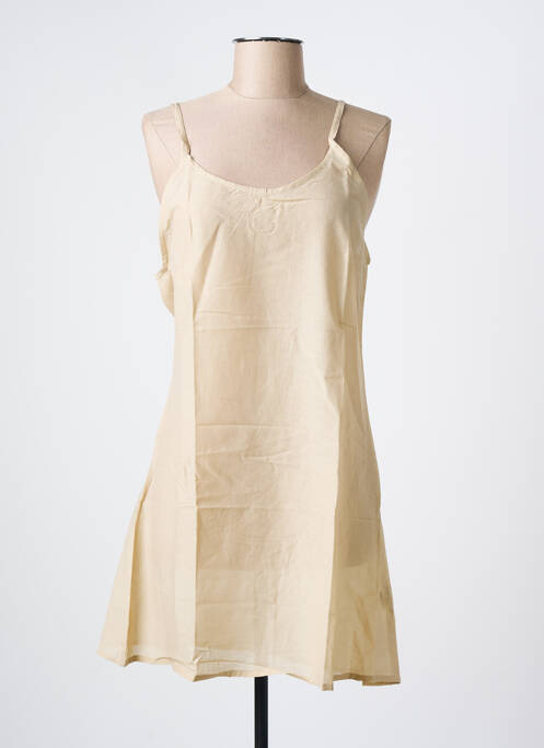 Jupon /fond de robe coupe cintrée beige BAGATELLE FRANCE femme