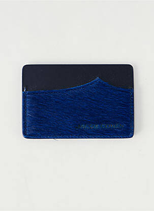 Porte-carte coutures renforcées bleu JACOB COHEN homme