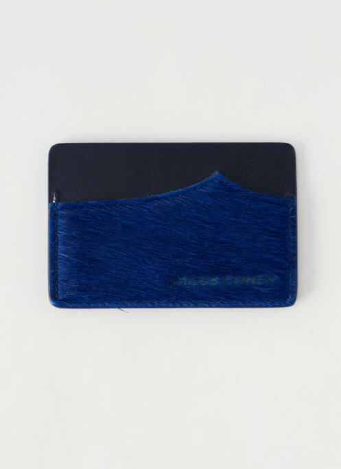Porte-carte coutures renforcées bleu JACOB COHEN homme