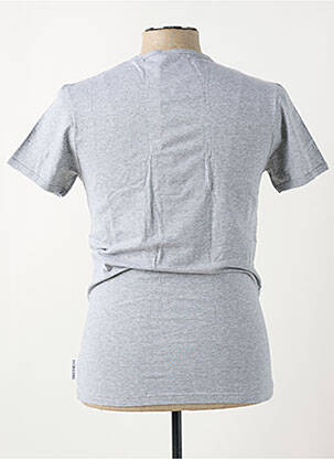 T-shirt coupe cintrée manches courtes gris BIKKEMBERGS homme