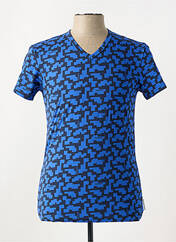 T-shirt bleu BIKKEMBERGS pour homme seconde vue
