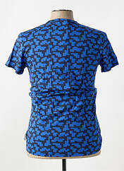 T-shirt bleu BIKKEMBERGS pour homme seconde vue