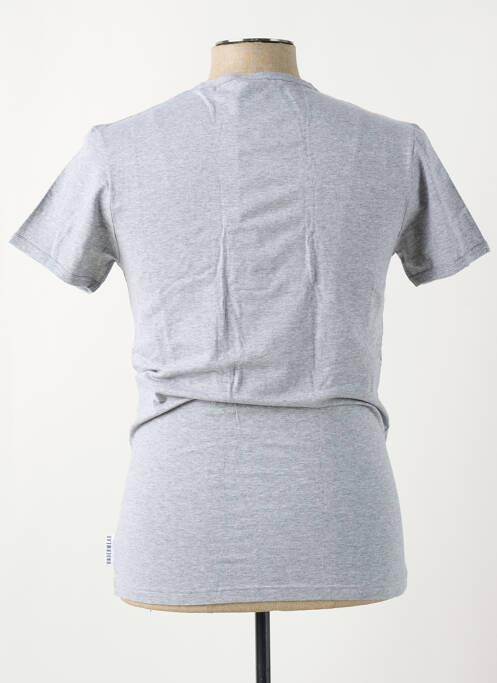 T-shirt coupe cintrée manches courtes gris BIKKEMBERGS homme
