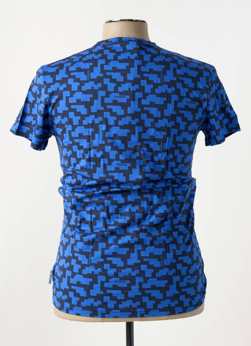 T-shirt bleu BIKKEMBERGS pour homme