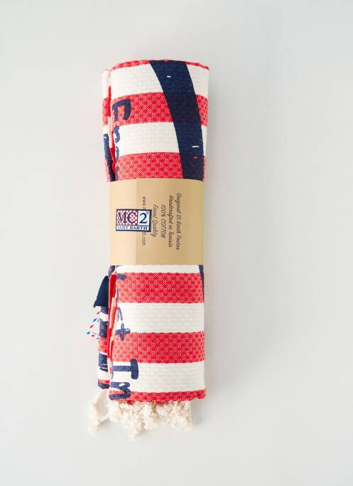 Serviette de plage rouge MC2 SAINT BARTH pour femme