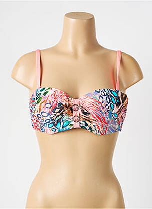 Haut de maillot de bain stretch haut bandeau rose LPB femme