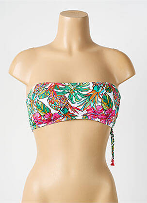 Haut de maillot de bain stretch haut bandeau vert LPB femme