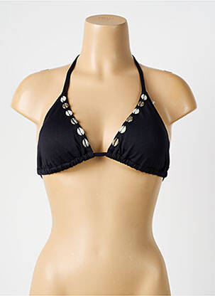 Haut de maillot de bain stretch haut triangles noir LPB femme