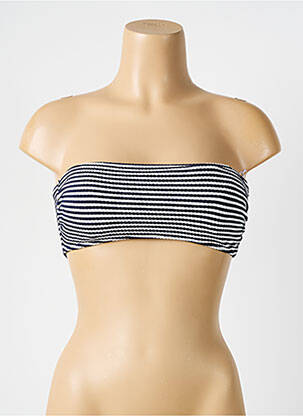 Haut de maillot de bain stretch haut bandeau bleu LPB femme