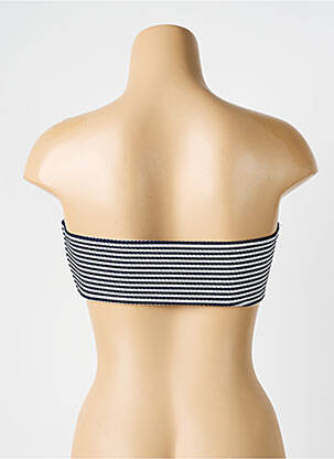 Haut de maillot de bain stretch haut bandeau bleu LPB femme