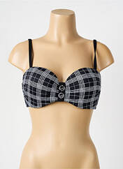 Haut de maillot de bain noir LPB pour femme seconde vue