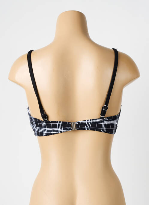 Haut de maillot de bain stretch haut soutien-gorge moulé noir LPB femme