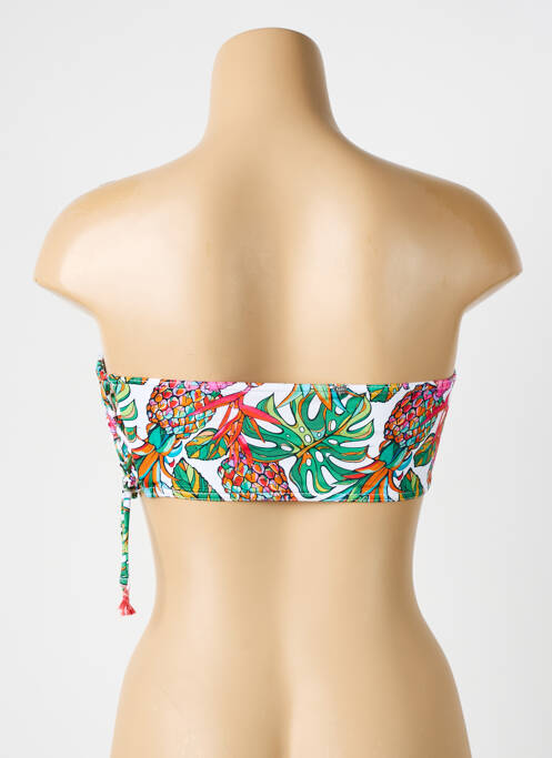 Haut de maillot de bain stretch haut bandeau vert LPB femme