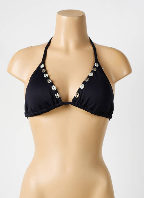 Haut de maillot de bain stretch haut triangles noir LPB femme