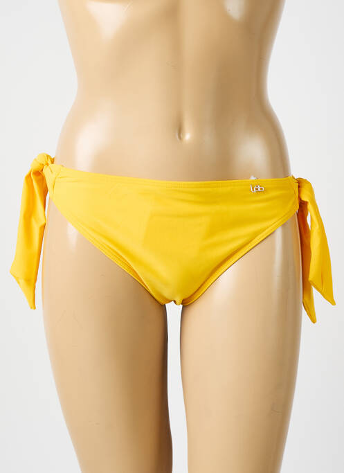 Bas de maillot de bain stretch culotte jaune LPB femme