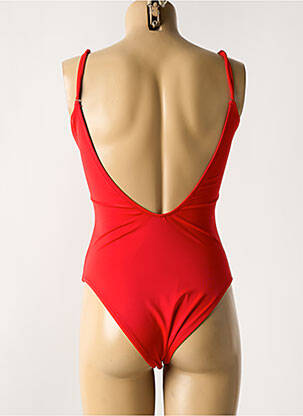 Maillot de bain 1 pièce stretch haut soutien-gorge moulé rouge HUGO BOSS femme