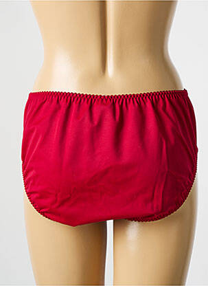Culotte haute effet matière satinée rouge ULLA DESSOUS femme