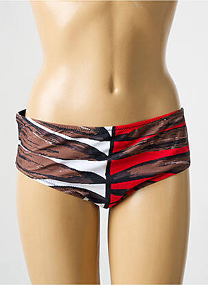 Bas de maillot de bain imprimé fantaisie culotte noir DEIDAD femme