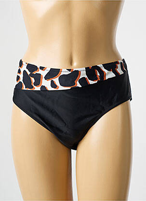 Bas de maillot de bain imprimé fantaisie culotte noir DEIDAD femme