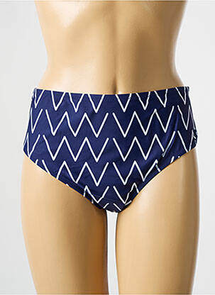 Bas de maillot de bain imprimé fantaisie culotte bleu DEIDAD femme