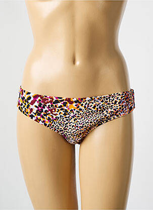 Bas de maillot de bain imprimé fantaisie culotte violet DEIDAD femme