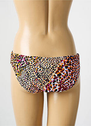Bas de maillot de bain imprimé fantaisie culotte violet DEIDAD femme
