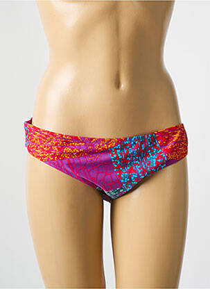 Bas de maillot de bain imprimé fantaisie culotte violet DEIDAD femme
