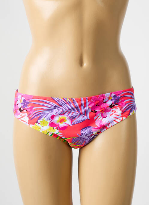 Bas de maillot de bain imprimé fantaisie culotte rose DEIDAD femme