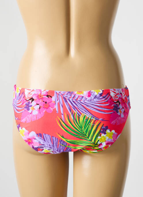 Bas de maillot de bain imprimé fantaisie culotte rose DEIDAD femme