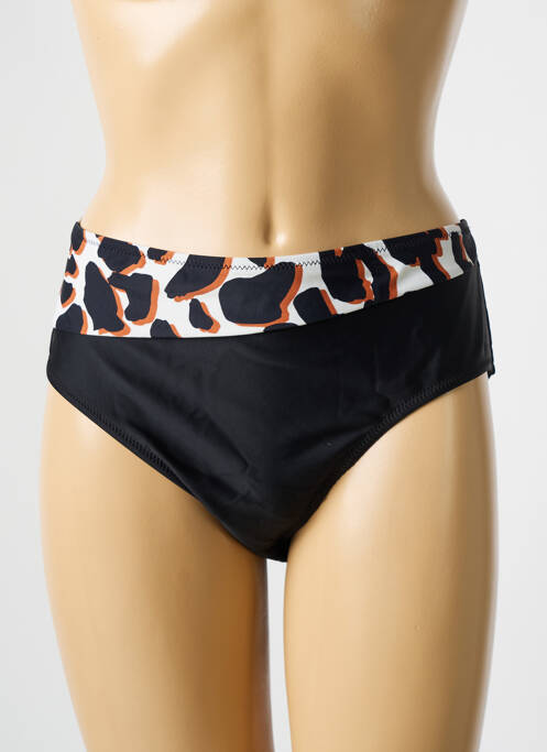 Bas de maillot de bain imprimé fantaisie culotte noir DEIDAD femme