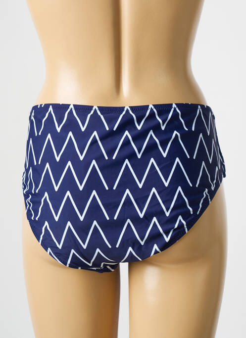 Bas de maillot de bain imprimé fantaisie culotte bleu DEIDAD femme