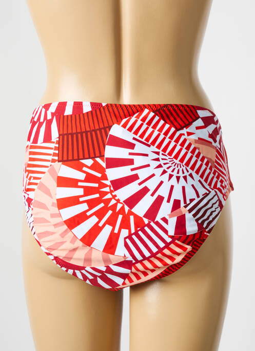 Bas de maillot de bain imprimé fantaisie culotte rouge DEIDAD femme