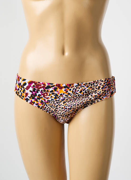 Bas de maillot de bain imprimé fantaisie culotte violet DEIDAD femme