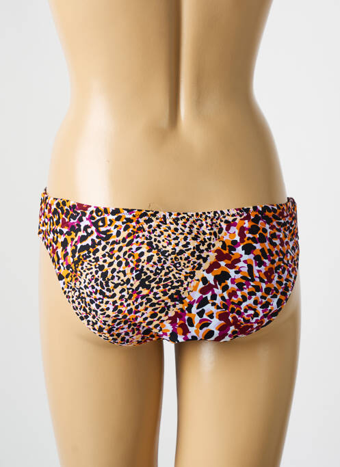 Bas de maillot de bain imprimé fantaisie culotte violet DEIDAD femme