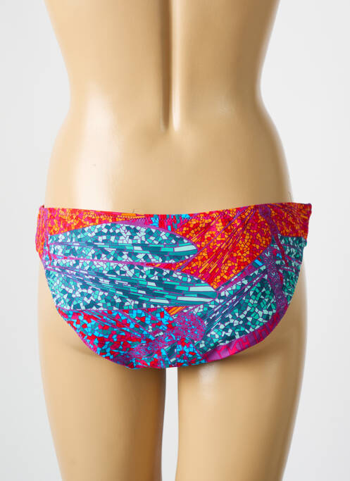 Bas de maillot de bain imprimé fantaisie culotte violet DEIDAD femme