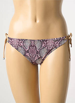 Bas de maillot de bain imprimé fantaisie bikini violet LPB femme