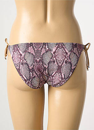 Bas de maillot de bain imprimé fantaisie bikini violet LPB femme