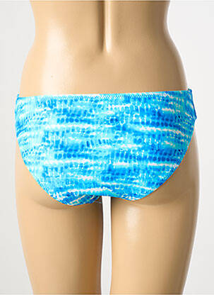 Bas de maillot de bain imprimé fantaisie culotte bleu DEIDAD femme