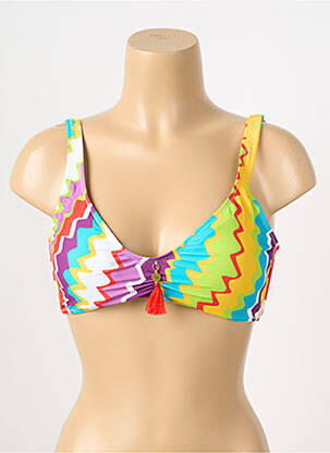 Haut de maillot de bain haut soutien-gorge moulé haut soutien-gorge moulé jaune DEIDAD femme