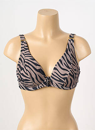 Haut de maillot de bain haut soutien-gorge emboitant haut soutien-gorge emboitant marron DEIDAD femme