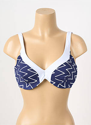 Haut de maillot de bain bleu DEIDAD pour femme