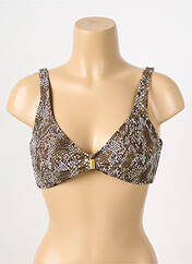 Haut de maillot de bain marron DEIDAD pour femme seconde vue