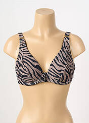 Haut de maillot de bain marron DEIDAD pour femme seconde vue