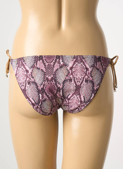 Bas de maillot de bain imprimé fantaisie bikini violet LPB femme