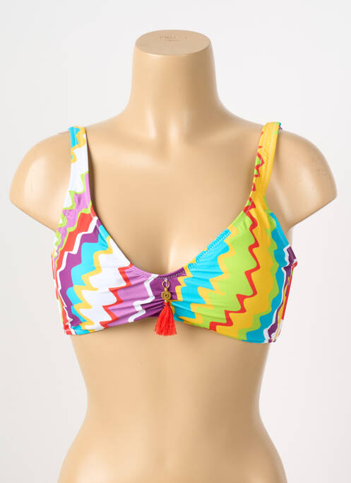 Haut de maillot de bain haut soutien-gorge moulé haut soutien-gorge moulé jaune DEIDAD femme