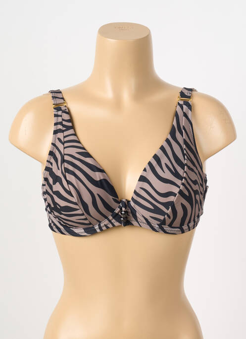 Haut de maillot de bain marron DEIDAD pour femme